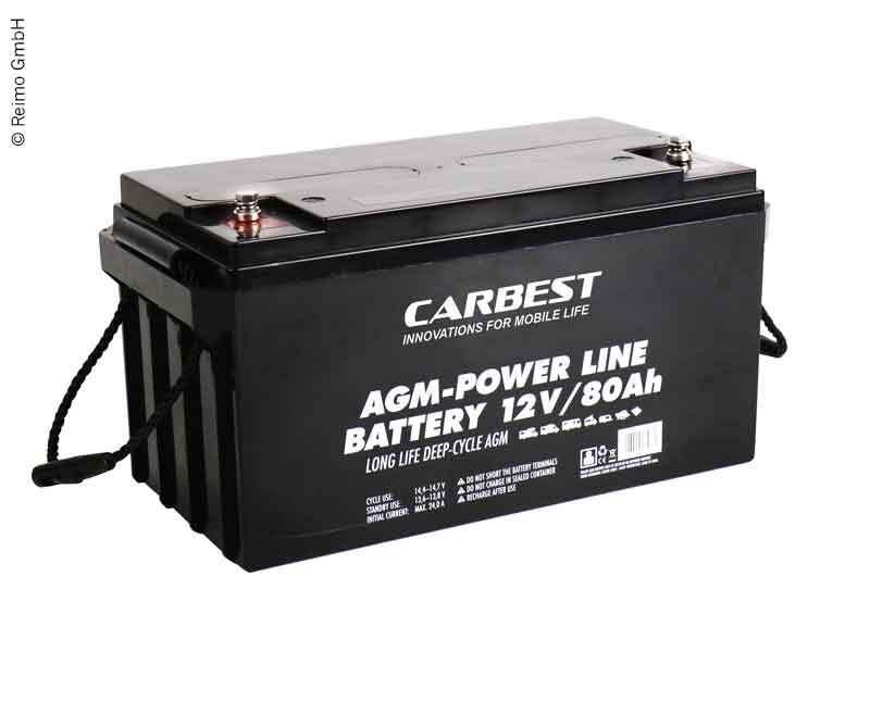 Batterie AGM 80Ah Carbest 350x167x179mm